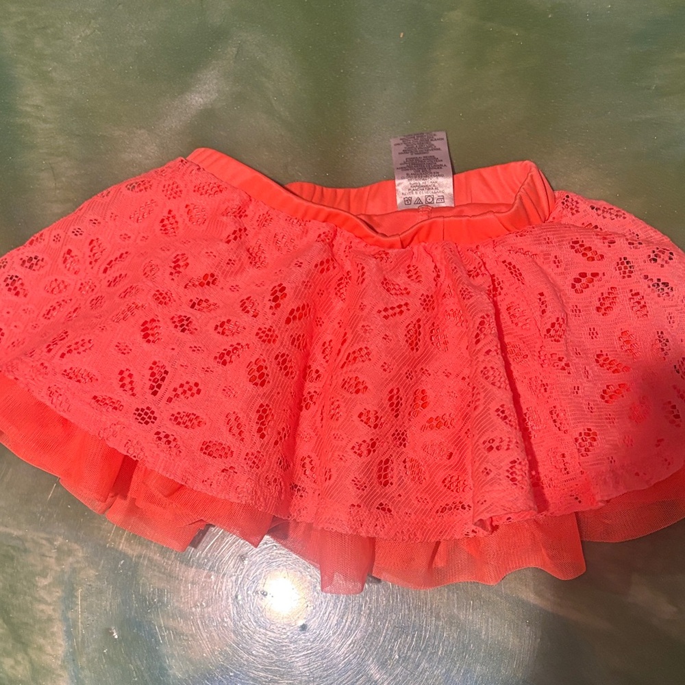 Disney Coral Lace Skirt size 2t